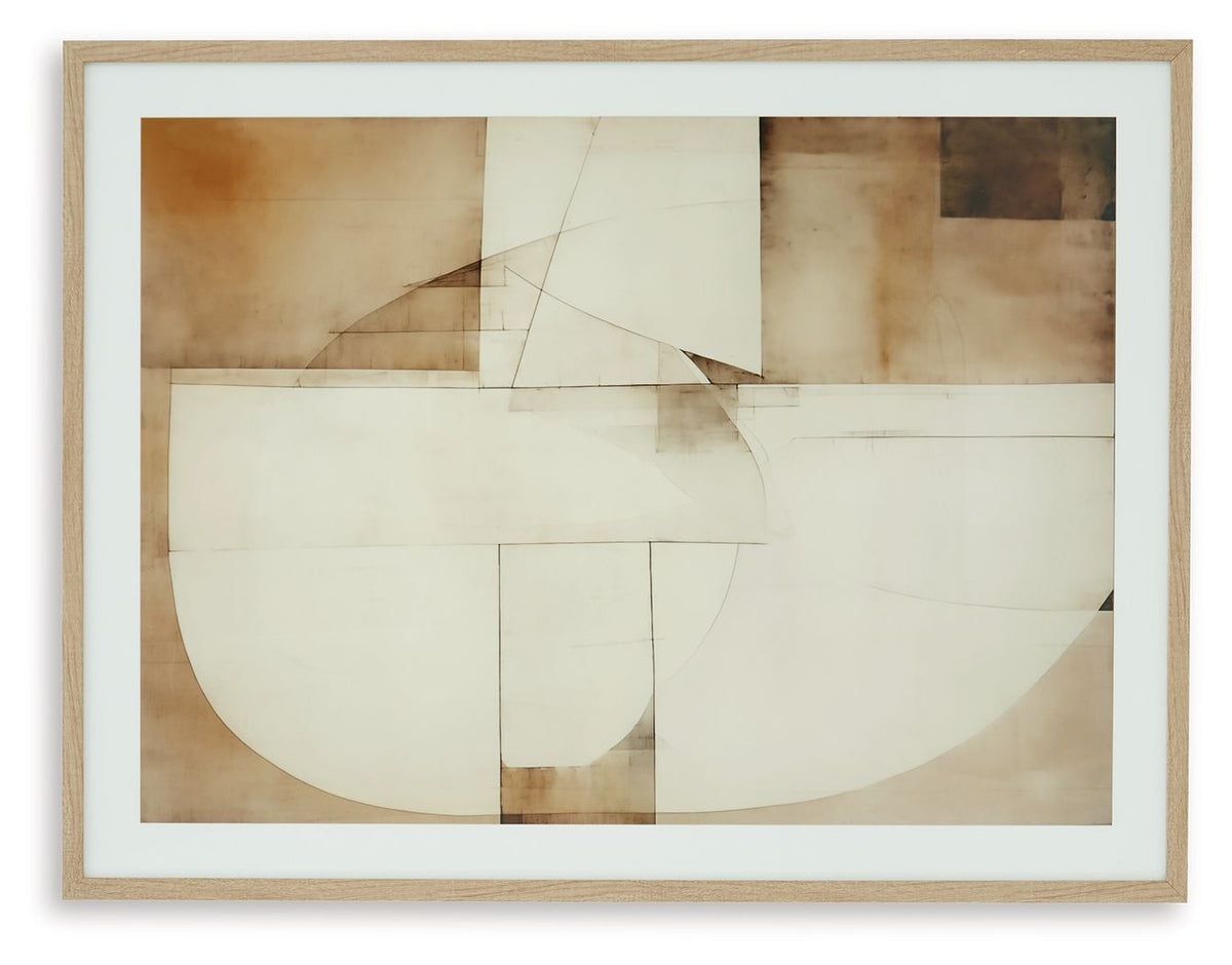Corlain - Wall Art - Brown / Tan / White