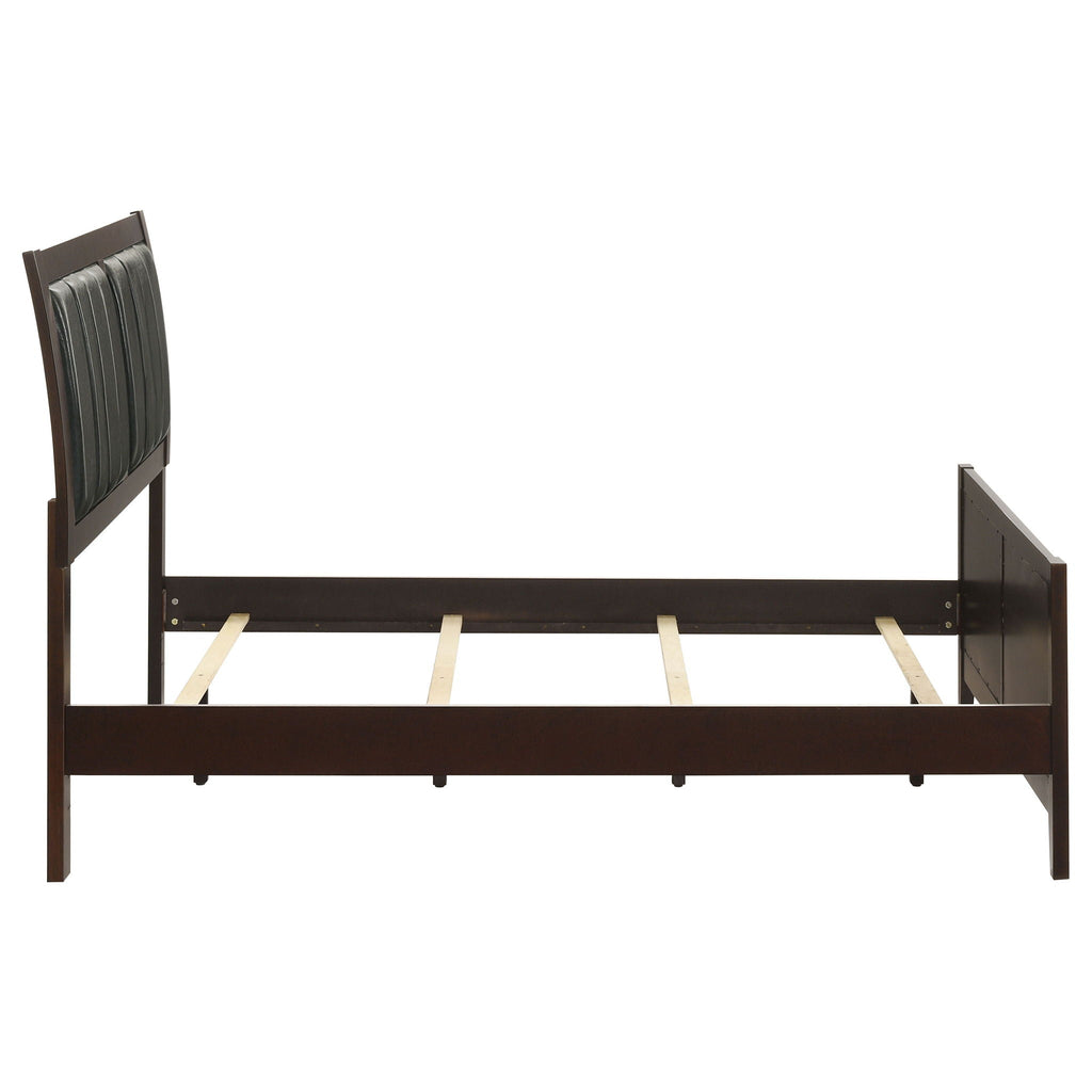 Carlton Wood Full Panel Bed Cappuccino