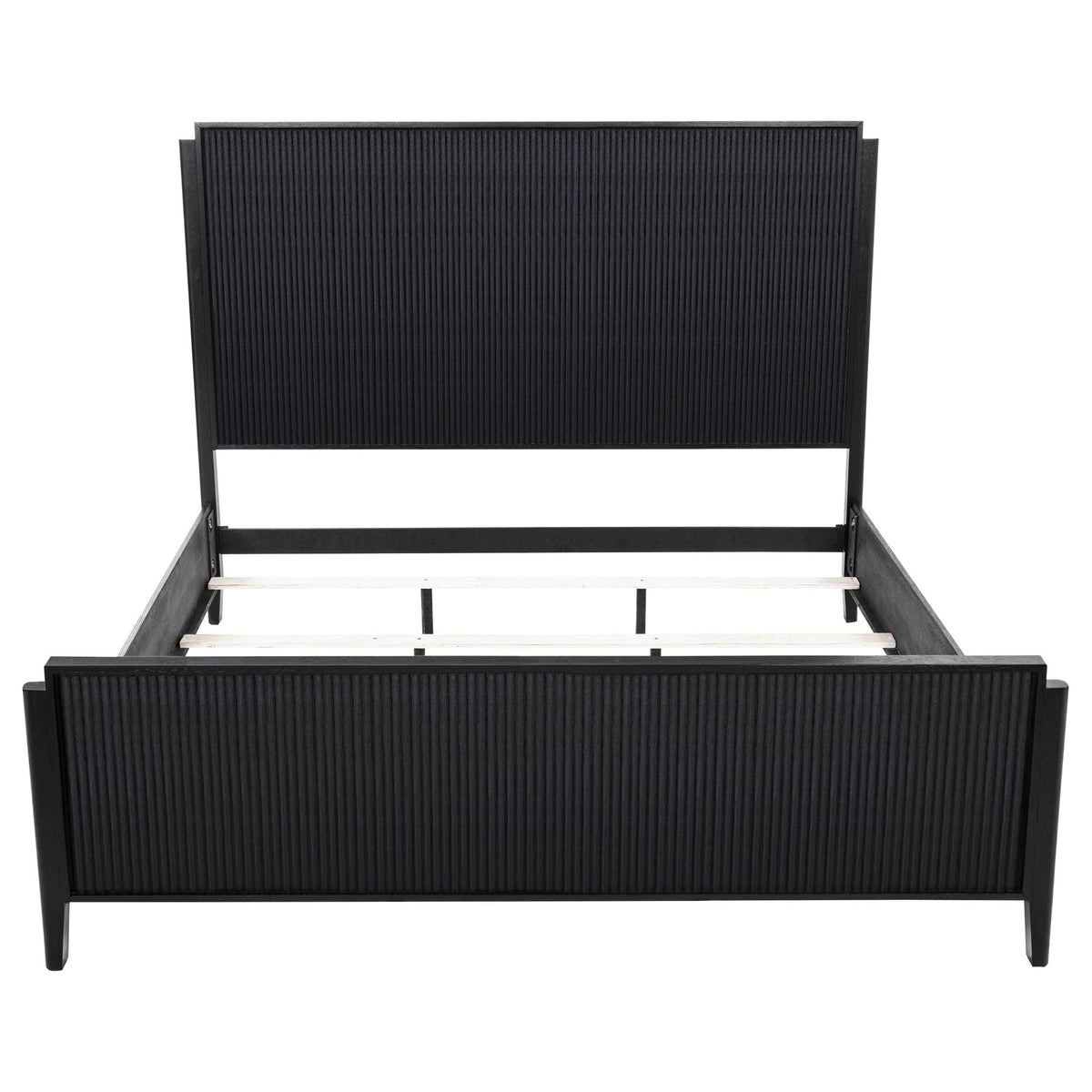 Brookmead Wood Eastern King Panel Bed Black