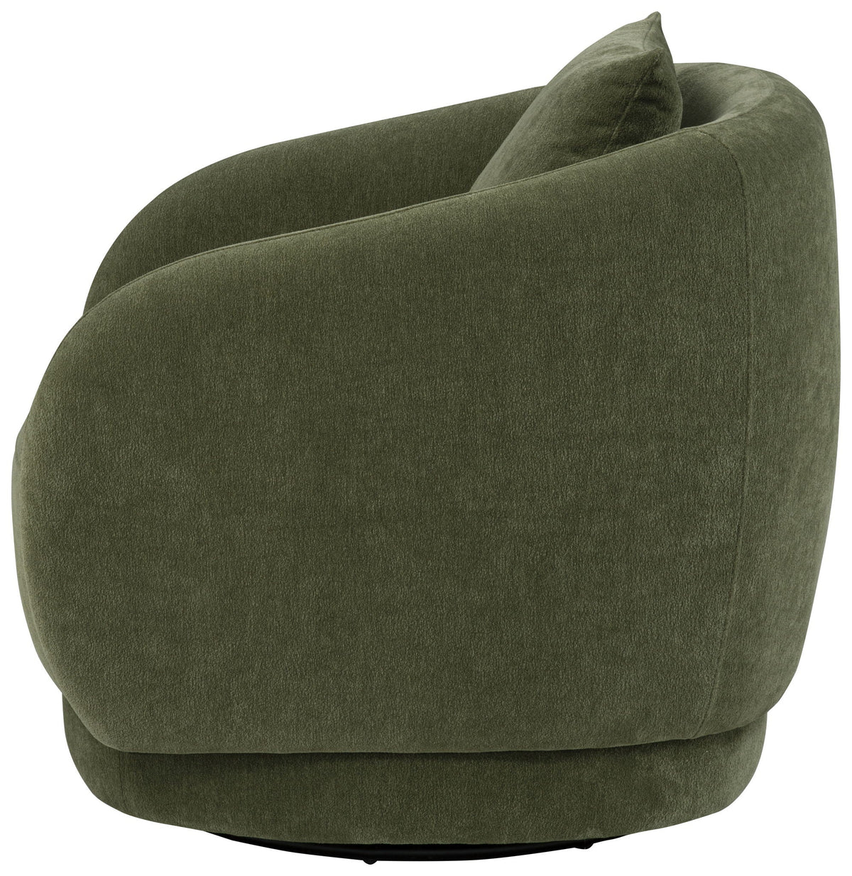 Arnaud Chenille Upholstered Swivel Accent Chair Green
