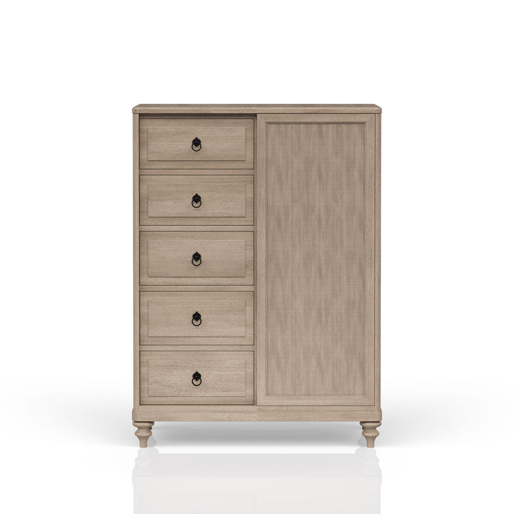 5 Drawer Door Chest - Sand