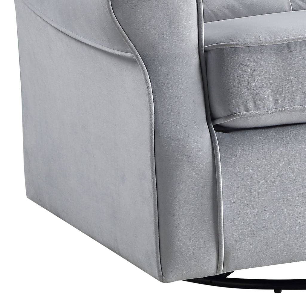 Glider Chair With Swivel - Gray
