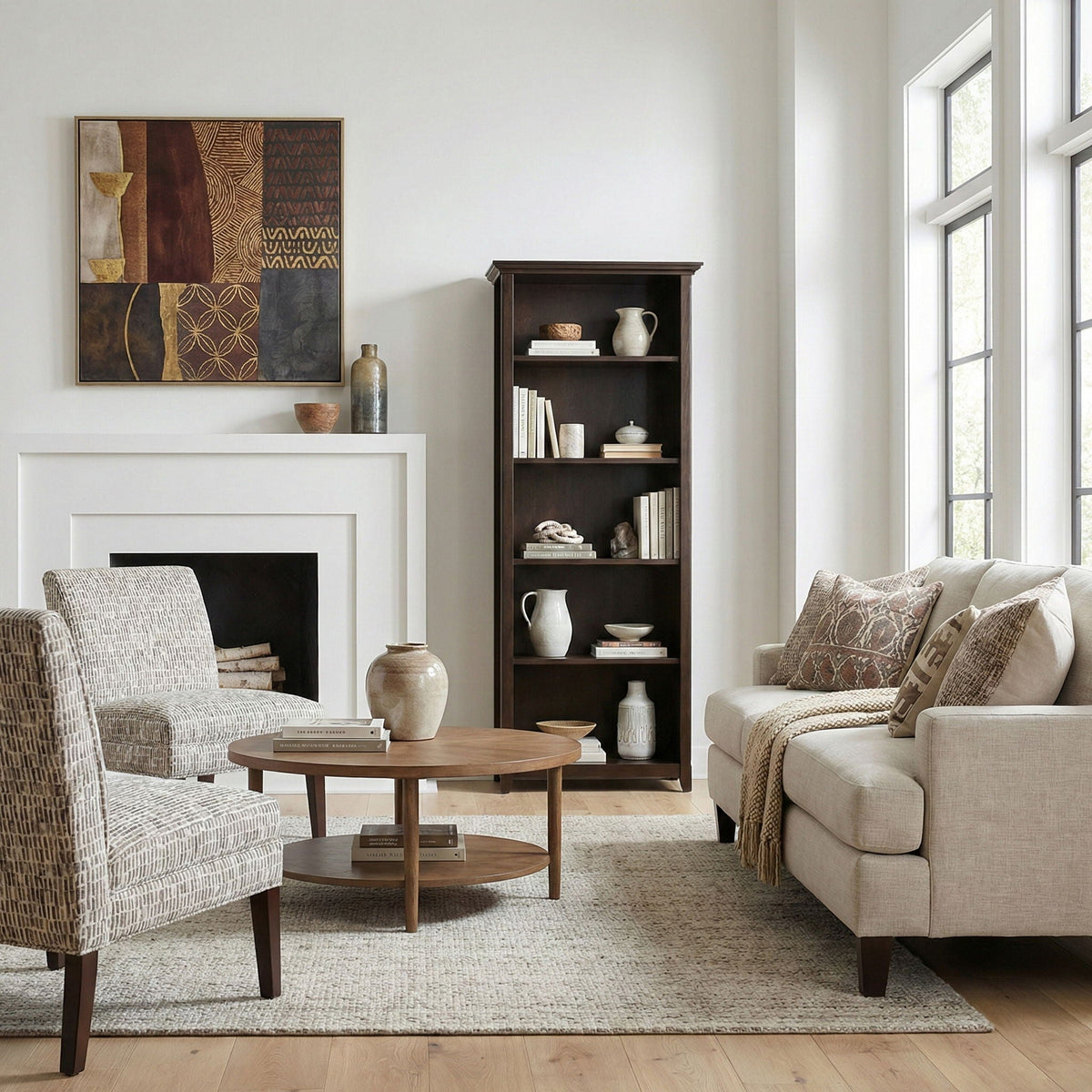 Amherst - 5 Shelf Bookcase, Handcrafted