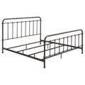 Livingston Metal Eastern King Open Frame Bed Dark Bronze