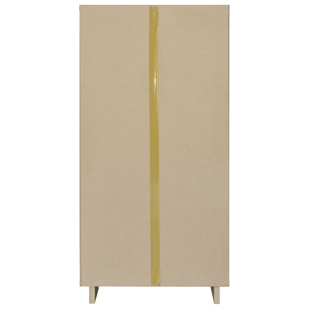 Dalton 65-inch 6-shelf Bookcase White and Distressed Pine