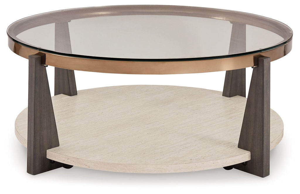 Frazwa - Round Cocktail Table - Multi