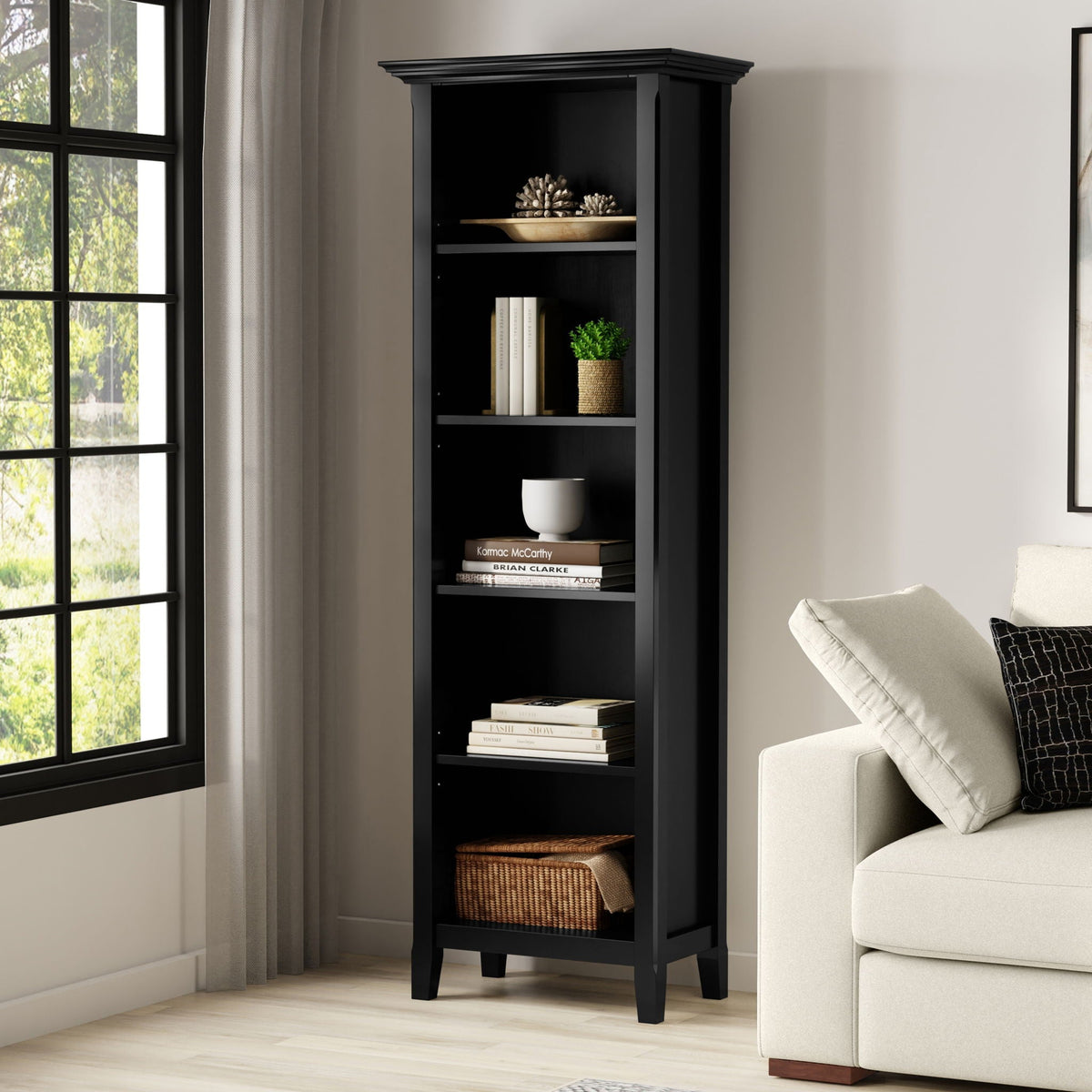 Amherst - 5 Shelf Bookcase, Handcrafted