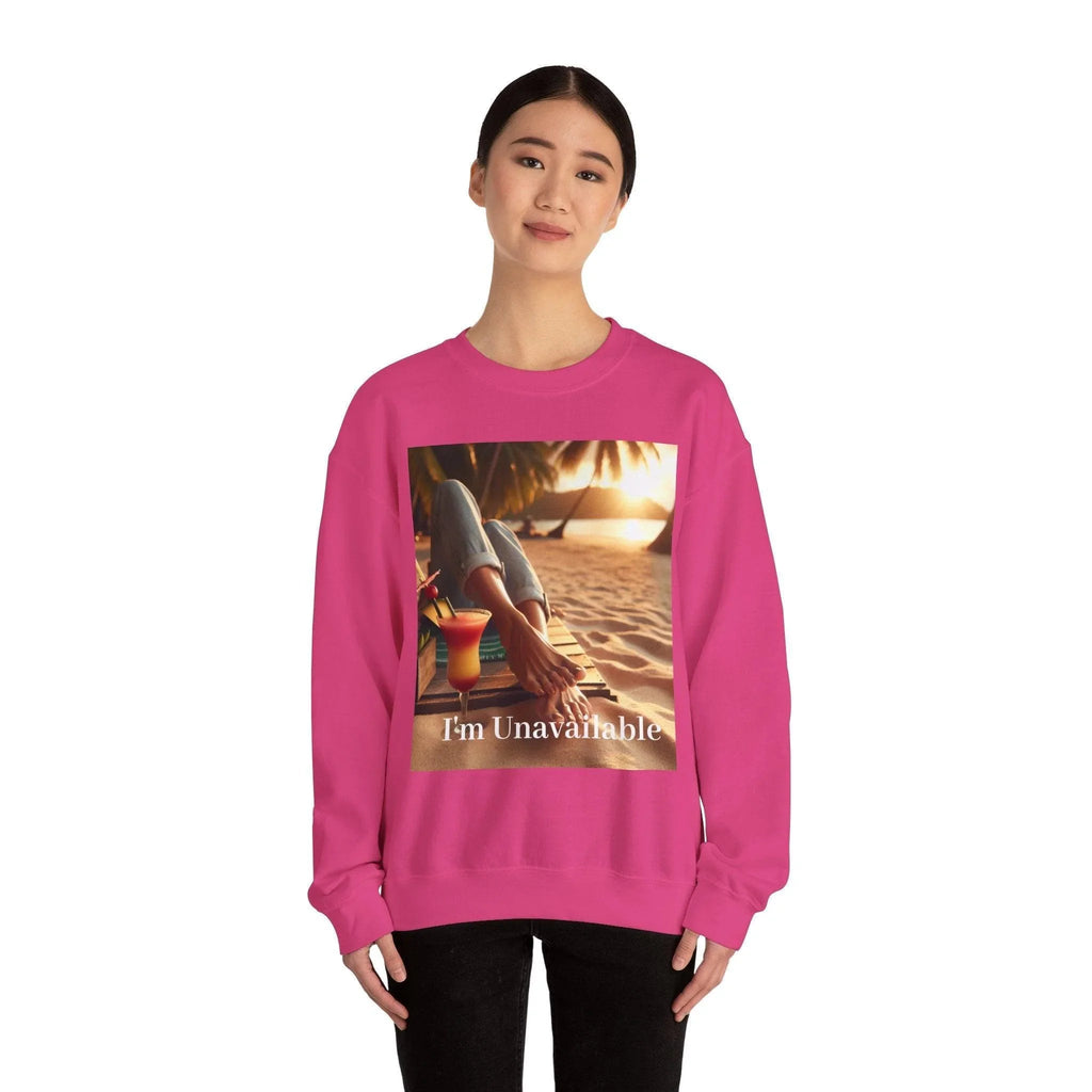 Sand Beach Woman Feet Crewneck Sweatshirt