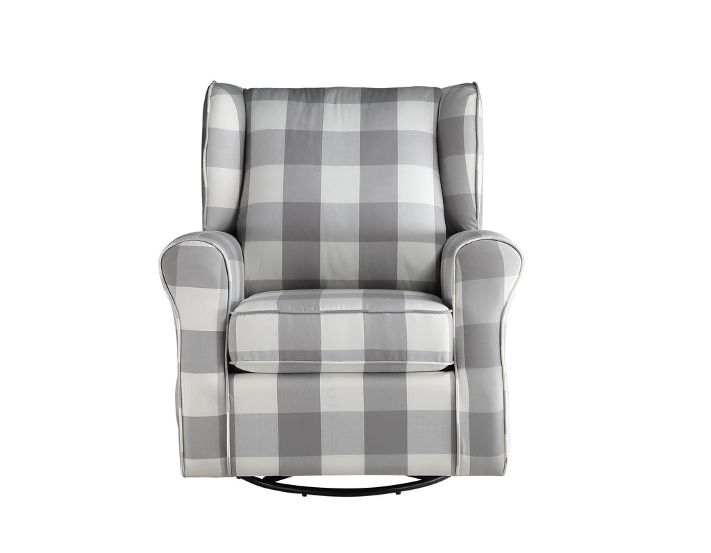 Patli - Glider Chair With Swivel - Gray