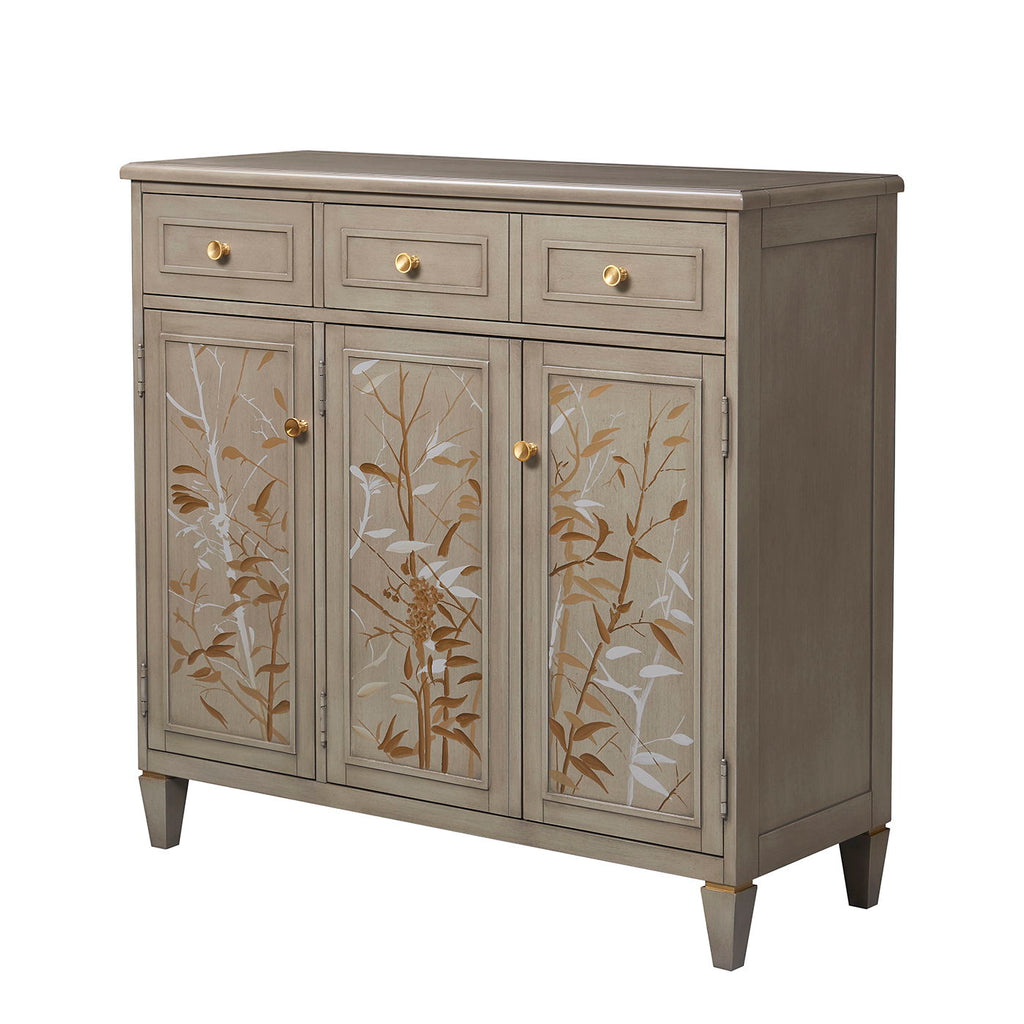 Dauphin - Handpainted Entryway Storage Cabinet - Gray