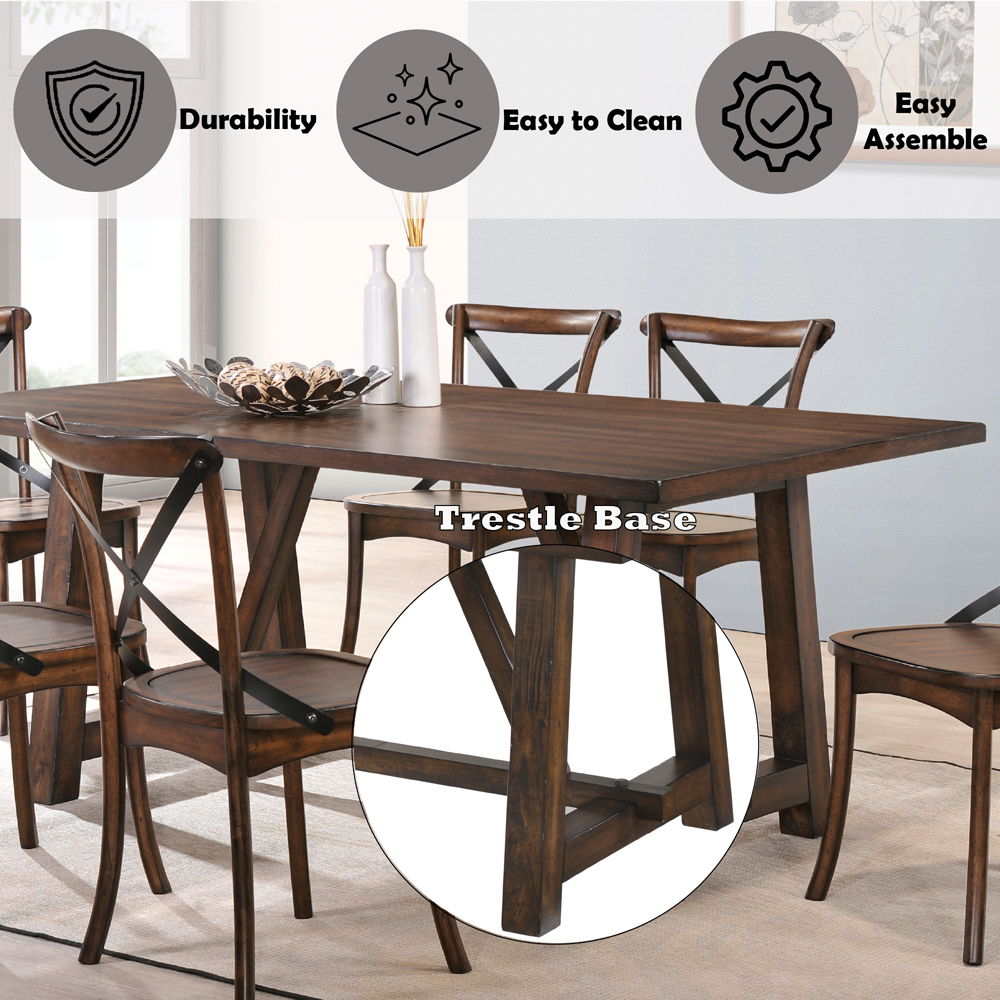 Kaelyn - Dining Table - Dark Oak