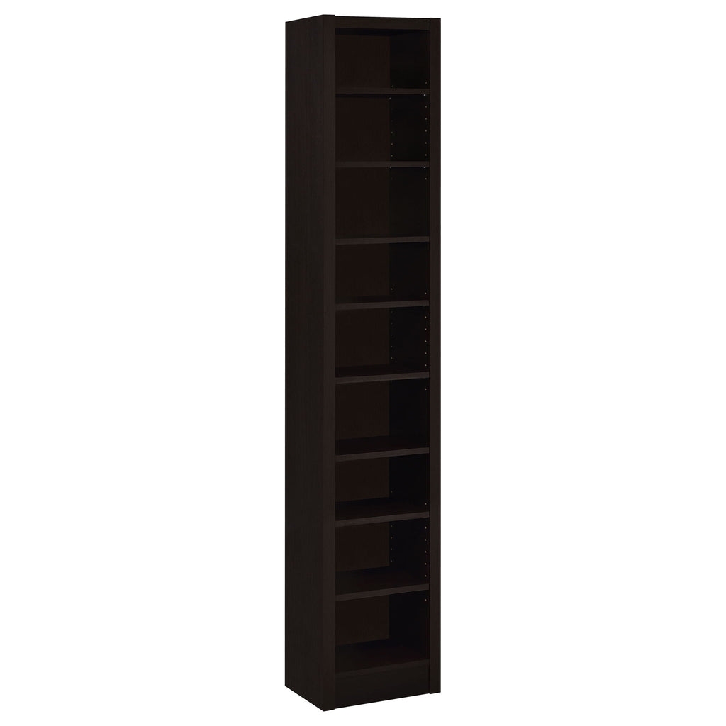 Eliam 71-inch 8-shelf Bookcase Cappuccino