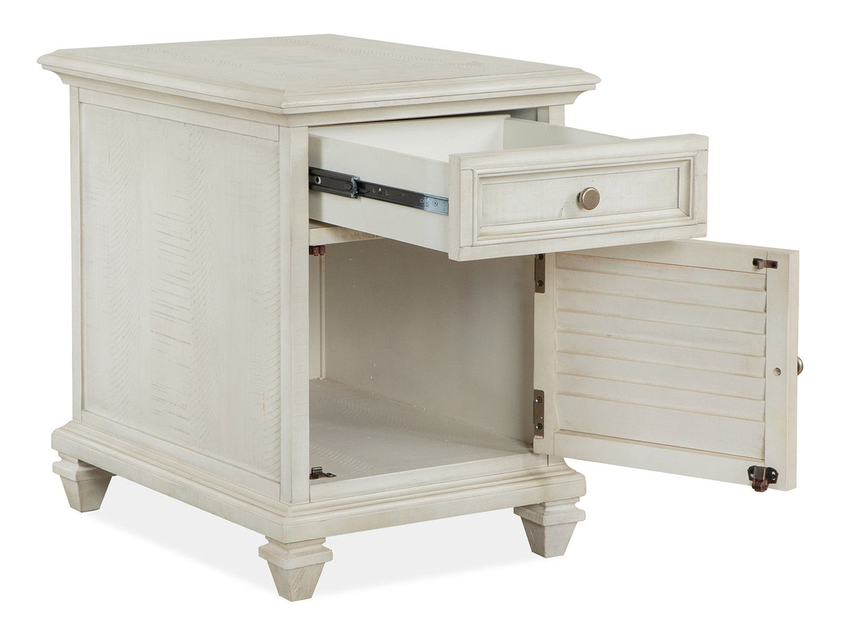 Newport - Chairside End Table - Alabaster