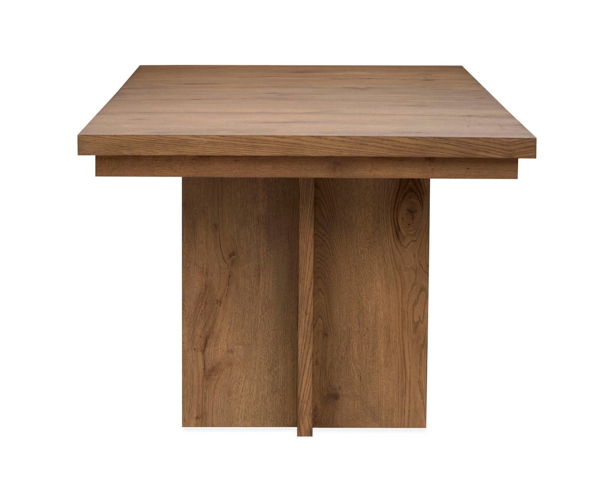 Marcel - Extendable Trestle Dining Table - Harvest Brown