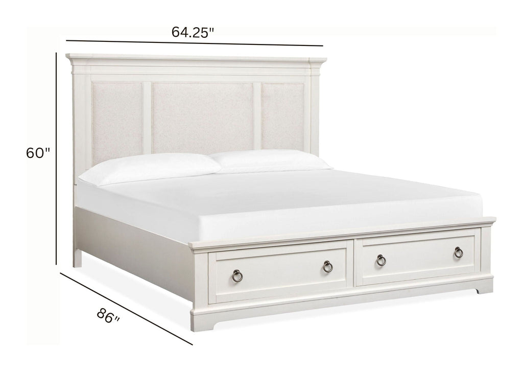 Kingston - Upholstered Panel Storage Bed