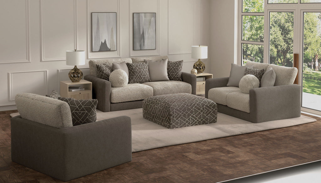 Reddington - Ottoman - Umber / Fawn