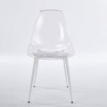 Transparent Dining Chair (Set of 4) - Matte White