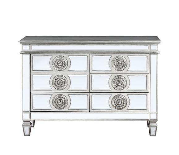 Varian - 34" Server - Mirrored & Antique Platinum