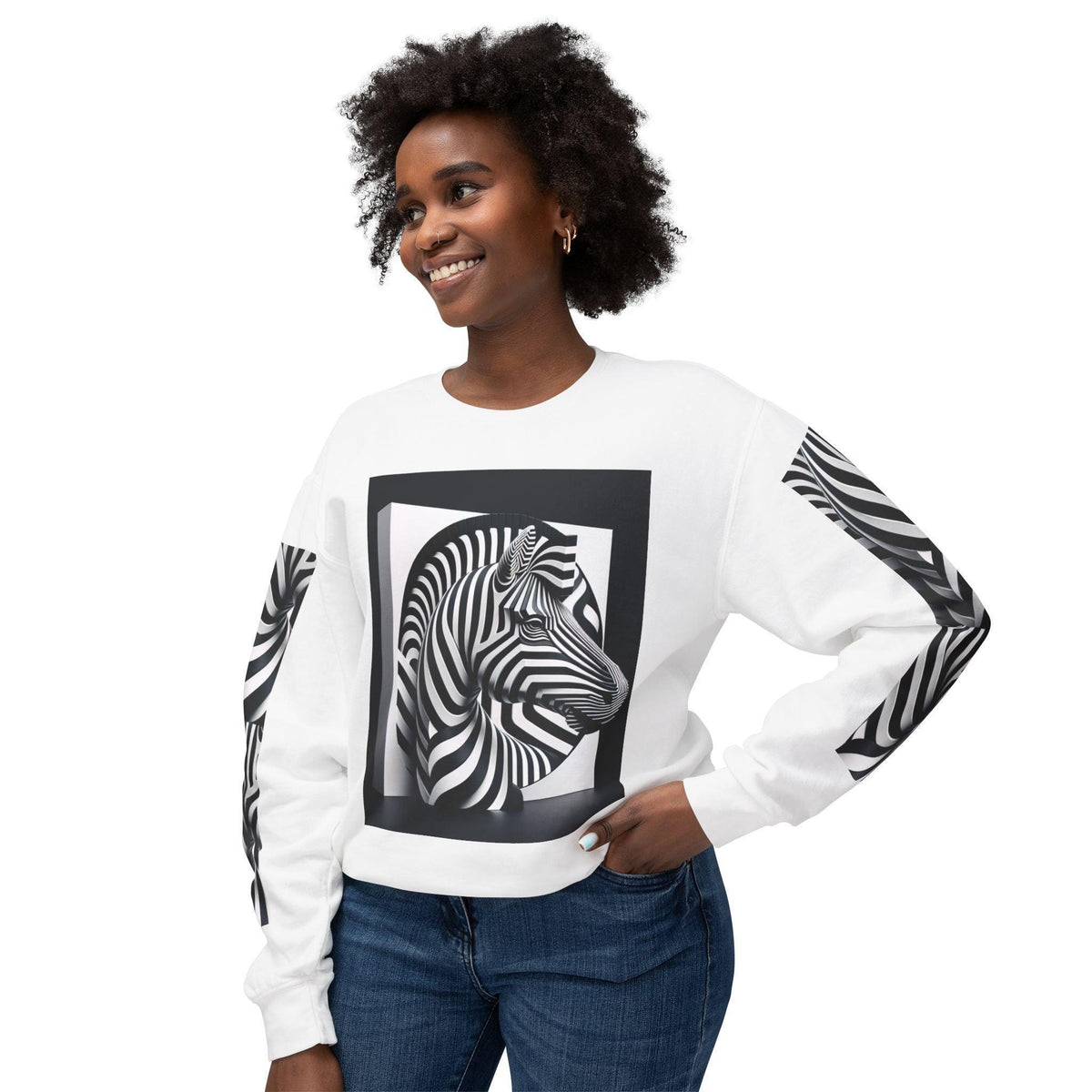 Zebra Abstract Sweatshirt