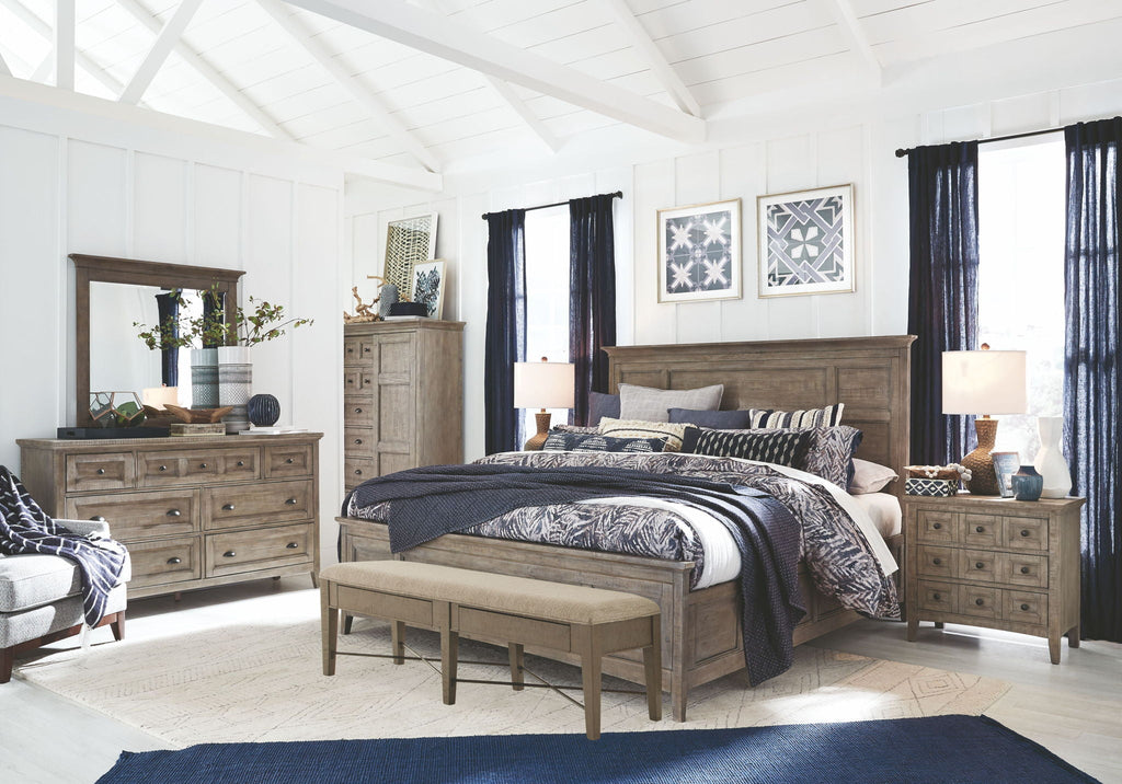 Paxton Place - Complete Panel Bed With Regular Rails
