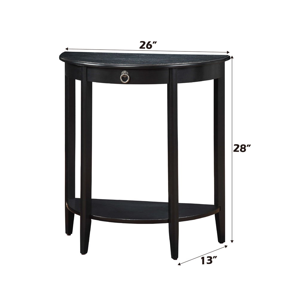 Justino II - Console Table - Black