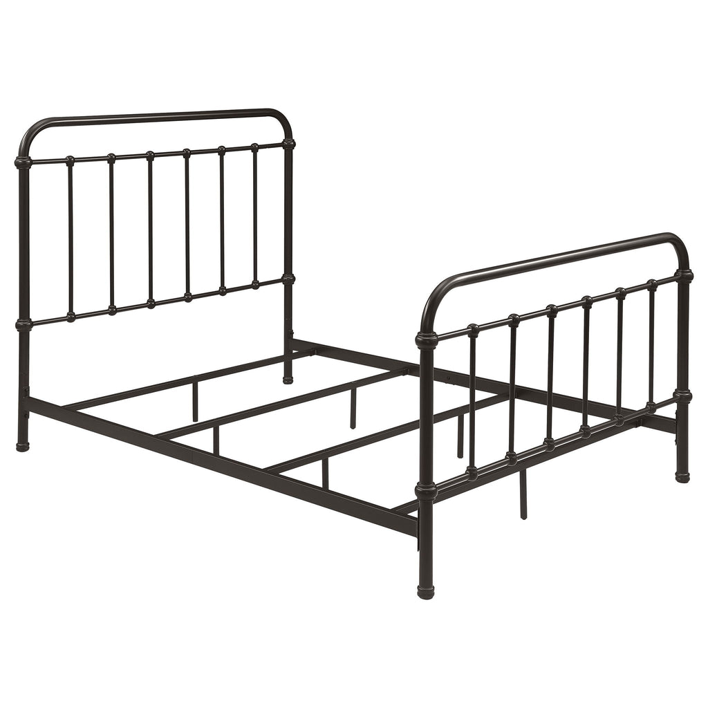 Livingston Metal Full Open Frame Bed Dark Bronze