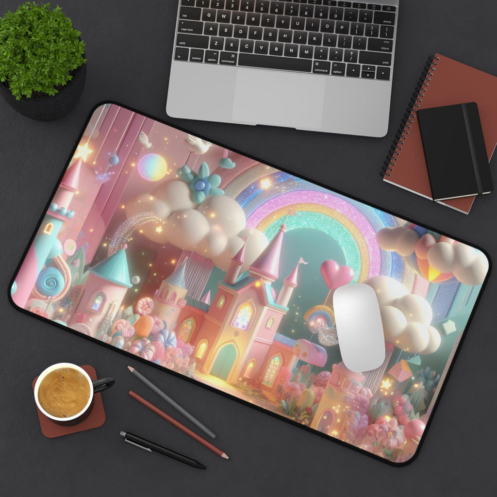 Desk Mat - Candyland Princess Castle Design