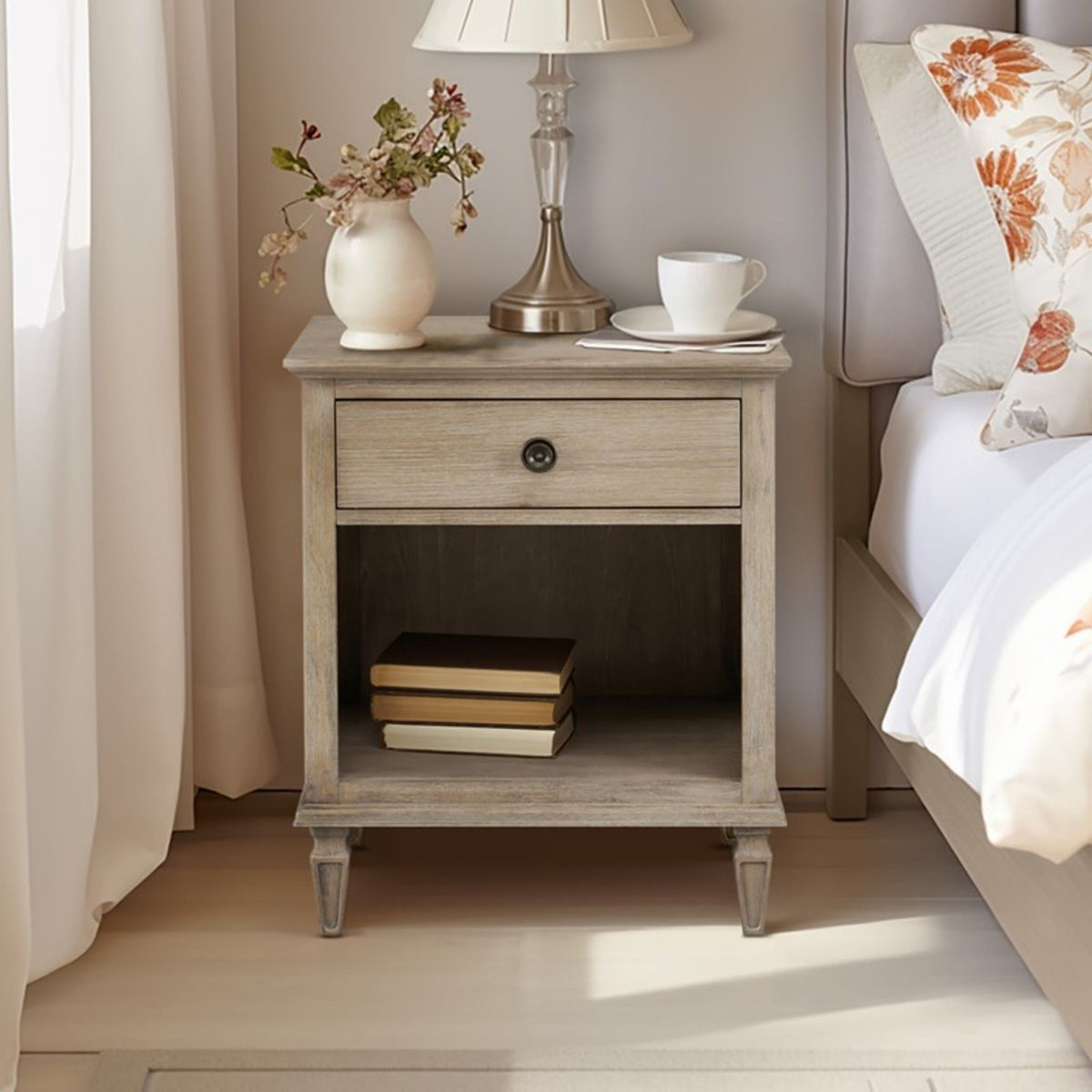 Victoria - Nightstand With Open Storage