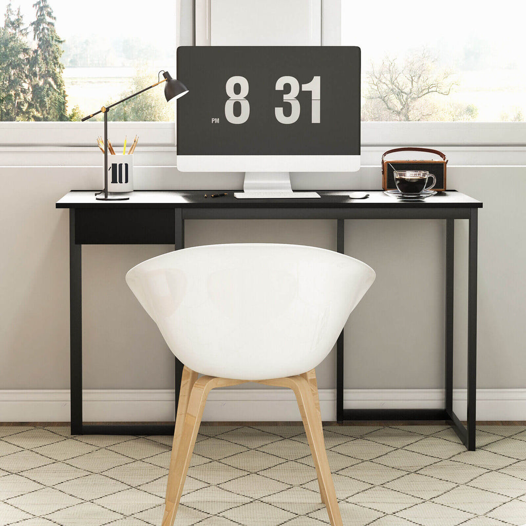 48 Inch Computer Desk with Metal Frame and Adjustable Pads
