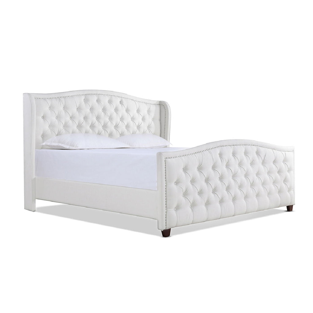 Marcella - Upholstered Shelter Headboard Bed