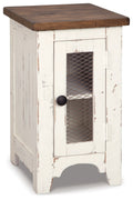 Wystfield - Chair Side End Table - White / Brown