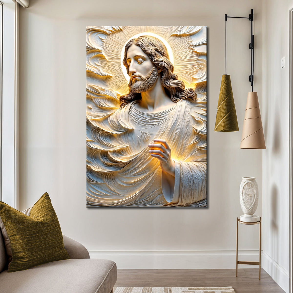 Faith Over Fear, Sacred Serenity Faith Wall Art