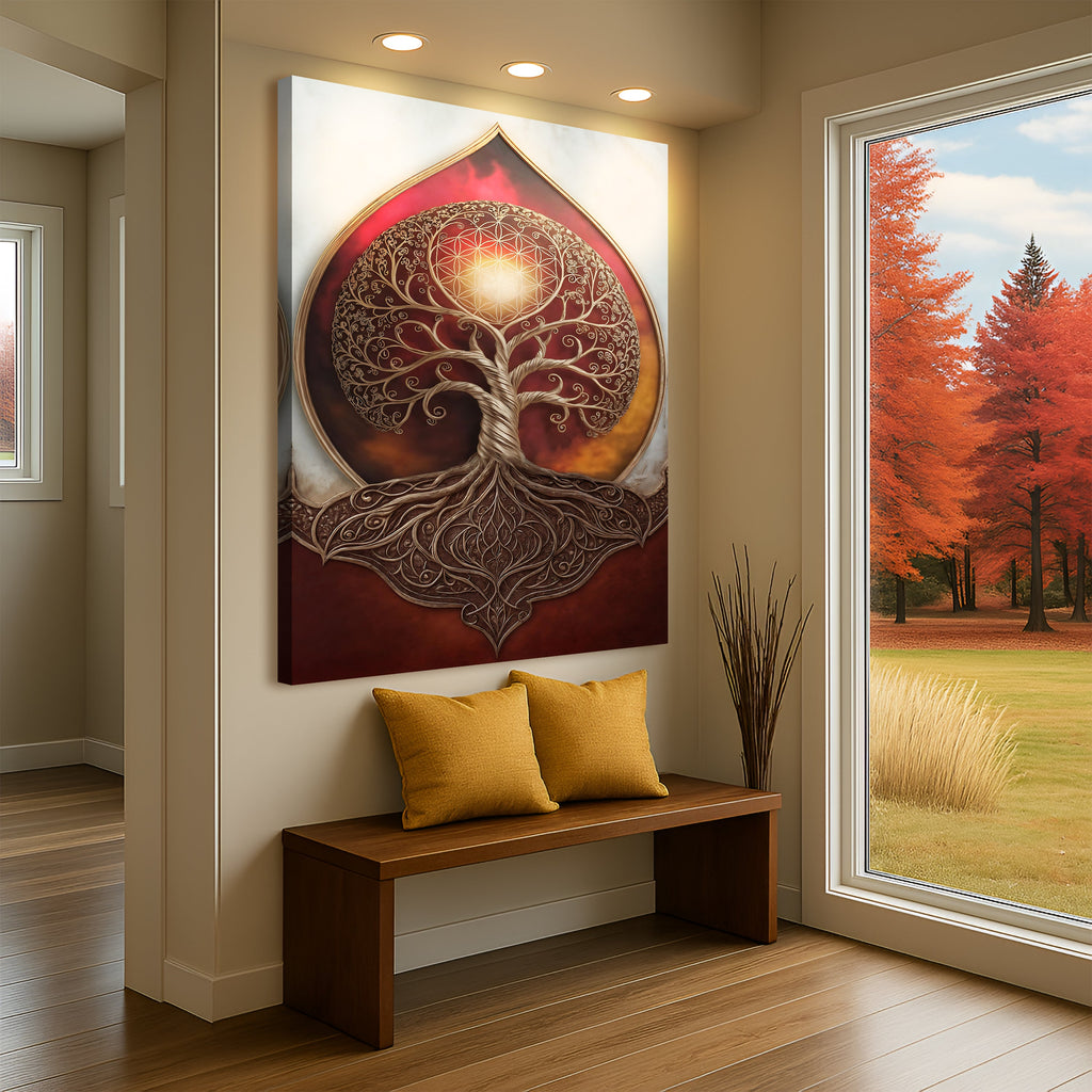 Tree of Life: Sacred Geometry Abstract Wall Art