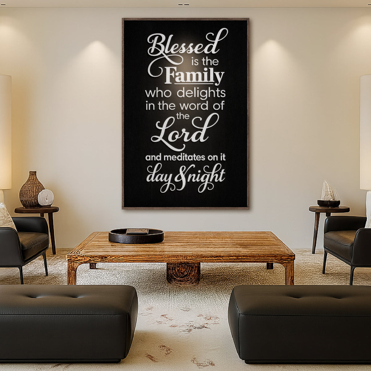 Blessed Is The Family Faith Sign II