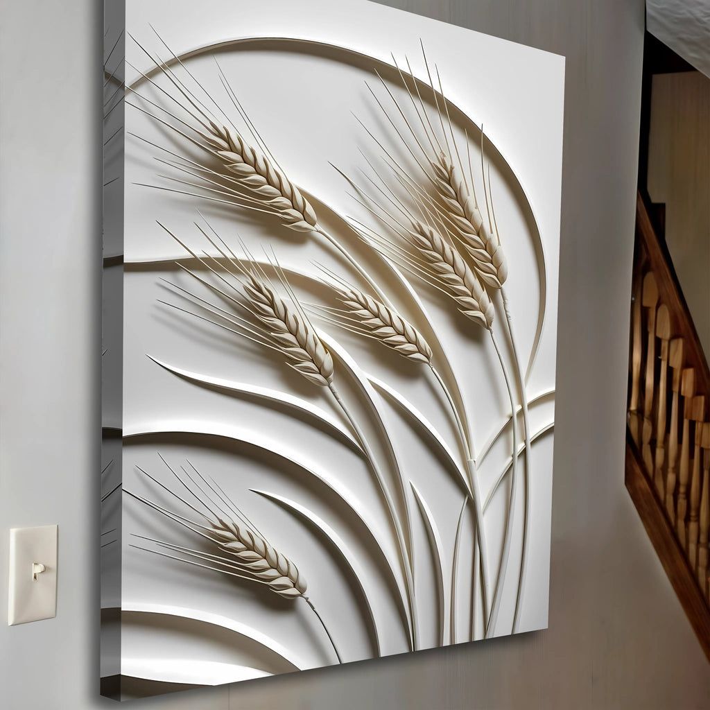 Minimalist Wheat Wall Art