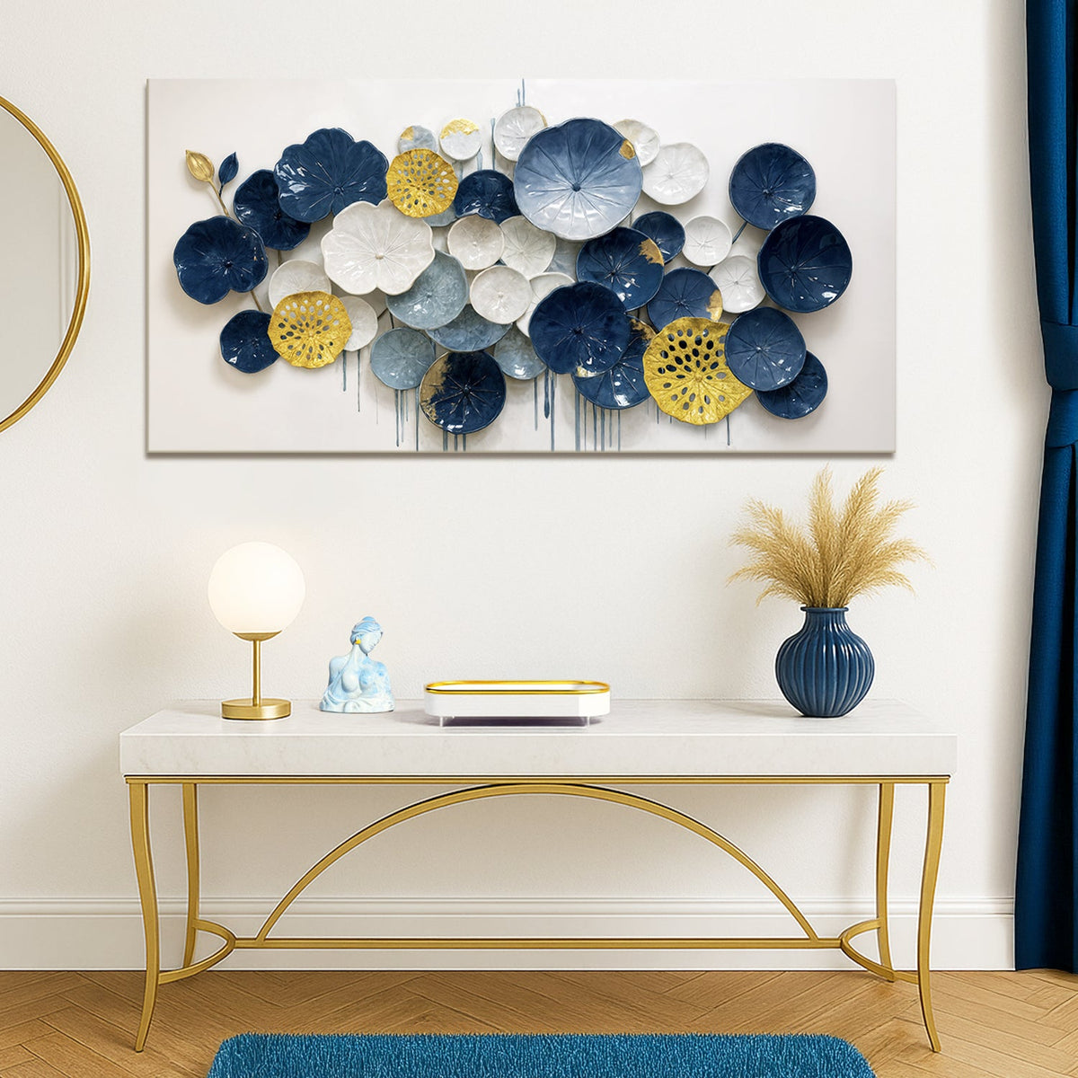 Lotus Leaf Abstract Wall Art VII