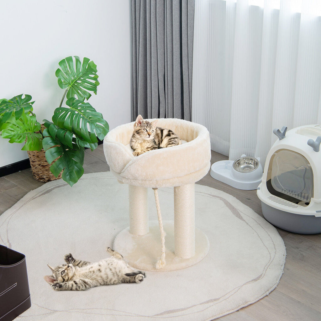 Cat Climbing Tree with Plush Perchs and Scratching Post