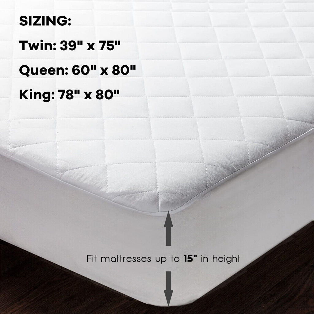 Auto Shut Off Heated Electric Mattress Pad with Dual Controller-Queen Size