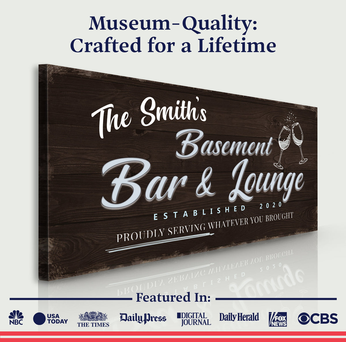 Basement Bar And Lounge Sign IV