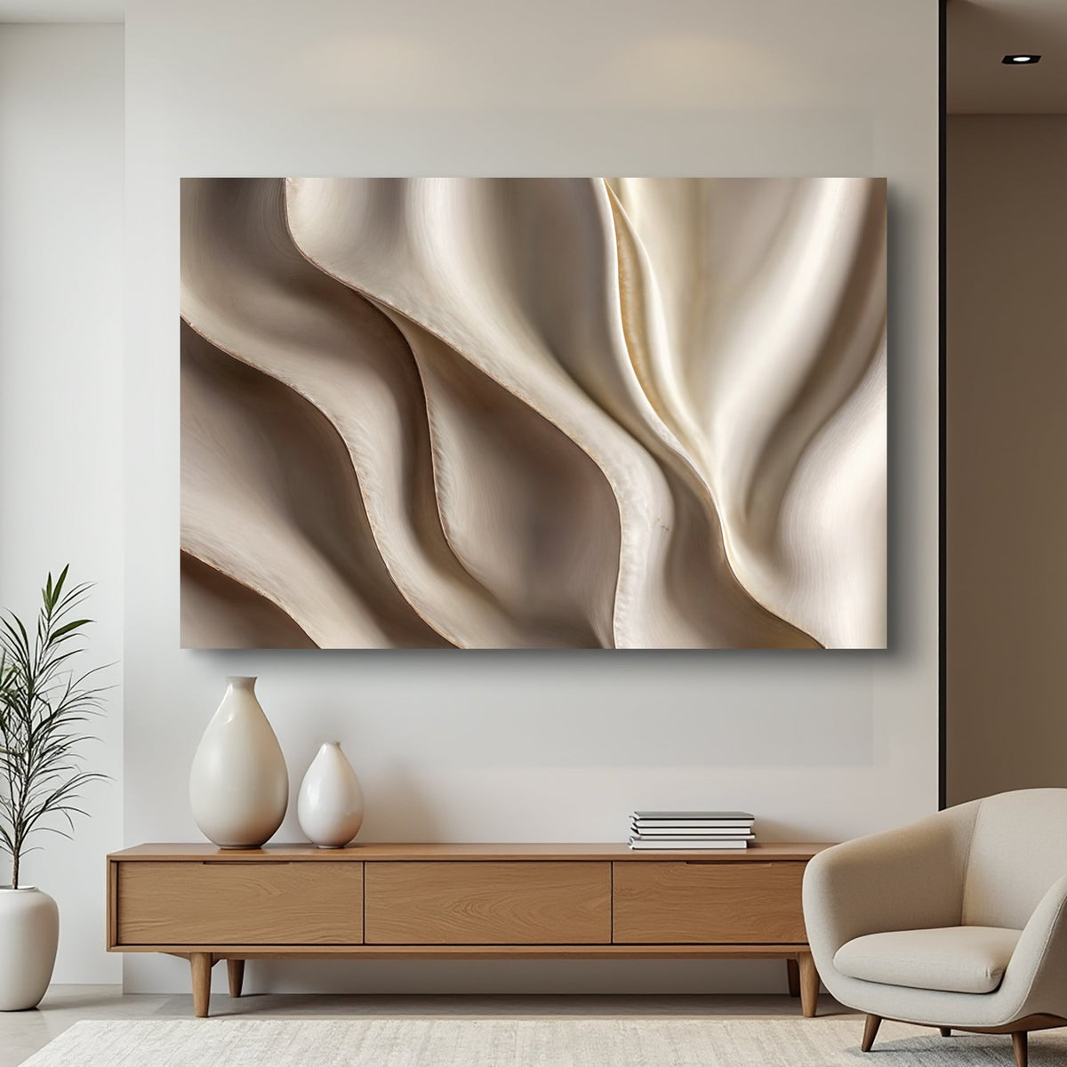 Beyond the Surface – Abstract Waves Wall Art
