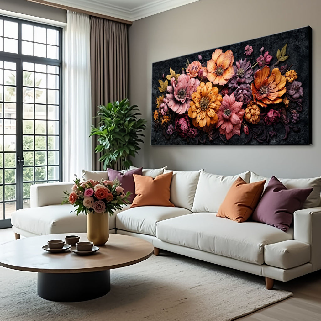 Colorful Floral Realistic Wall Art