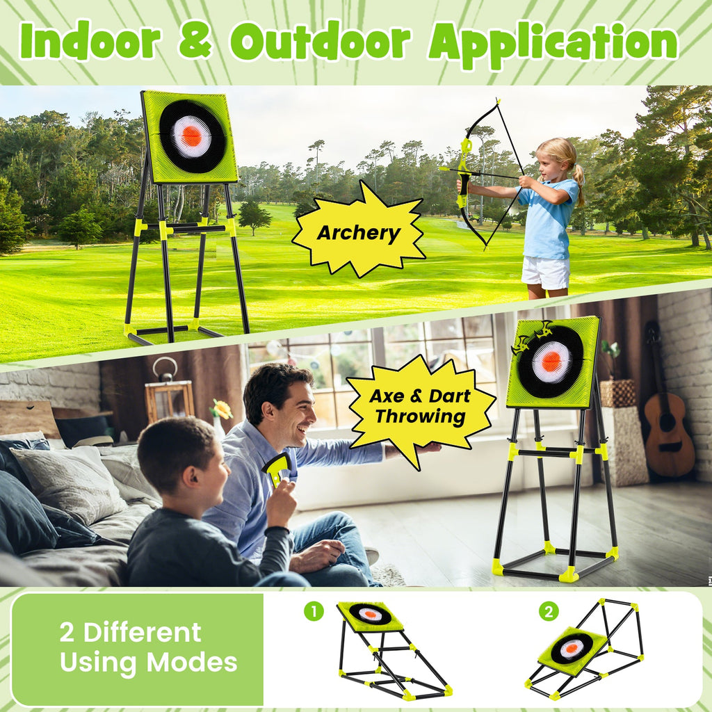 4 in 1 Throwing Target Set Kids Throwing Game with Bristle Target