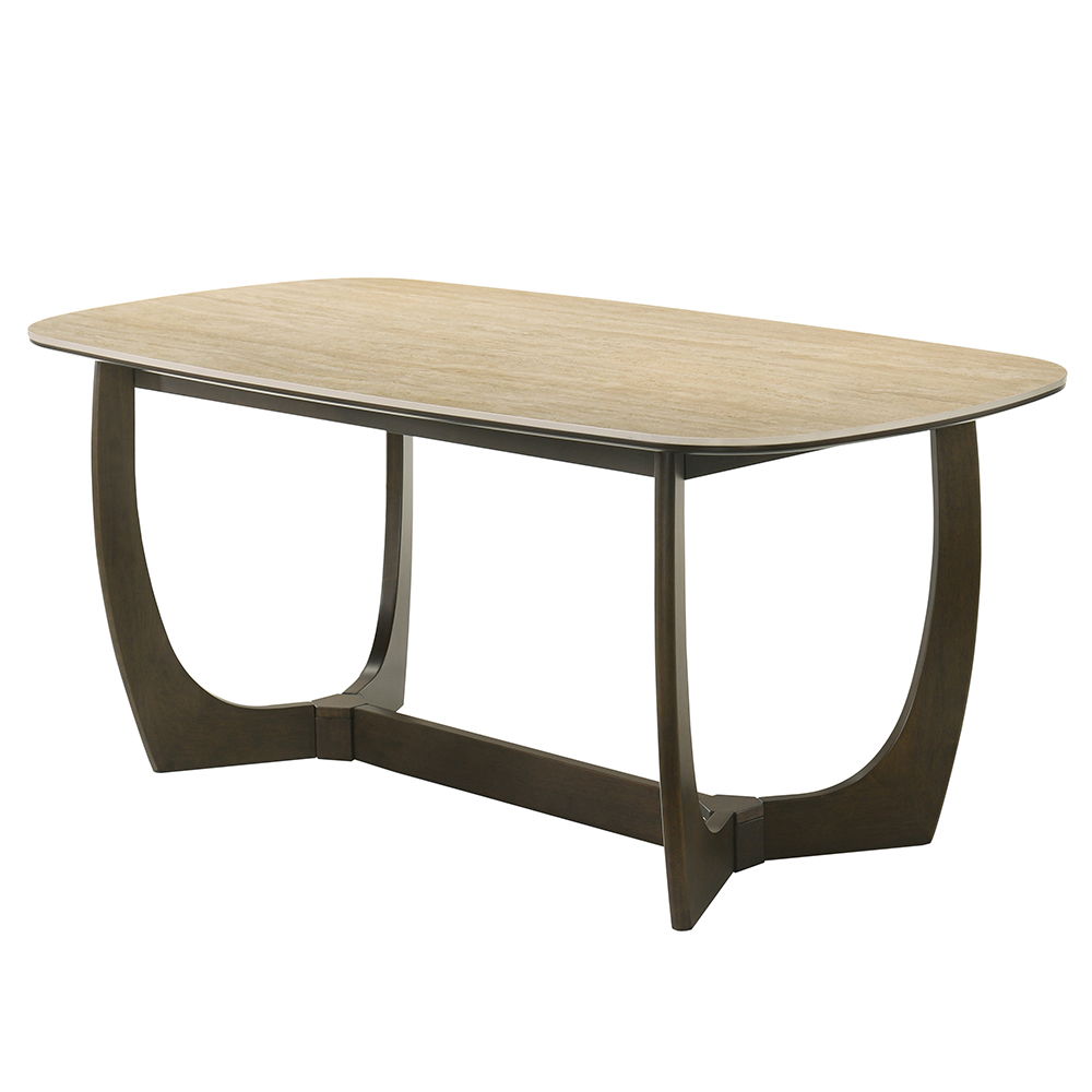Davita - Dining Table With Ceramic Top - Walnut