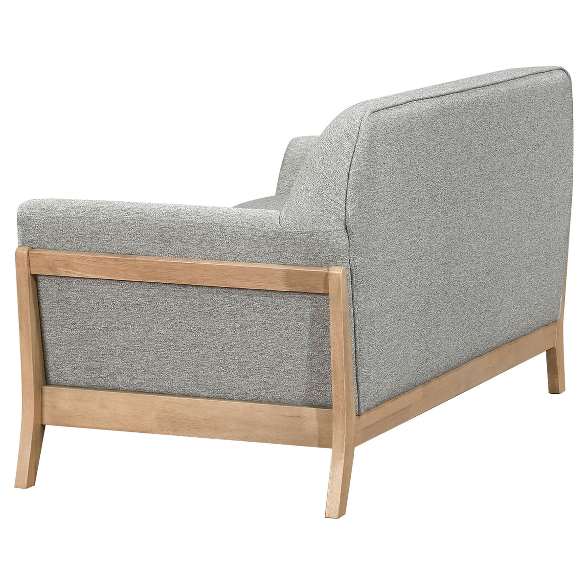 Vaughn Fabric Upholstered Flared Arm Loveseat Grey
