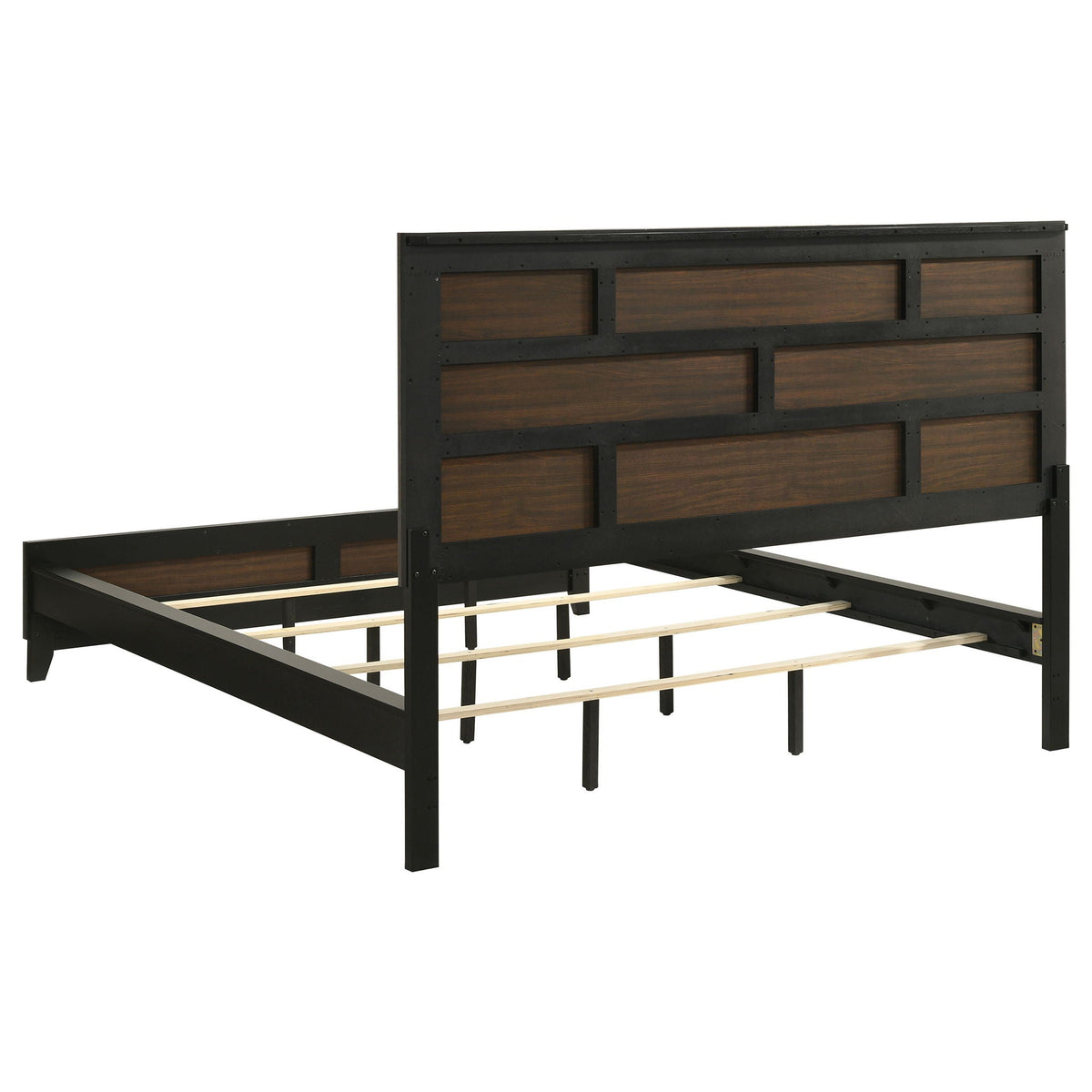 Watson Wood California King Panel Bed Grey Oak
