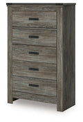 Frandern - Five Drawer Chest - Gray