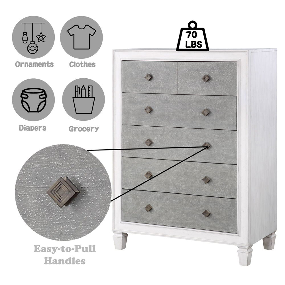 Katia - Chest - Rustic Gray & Weathered White