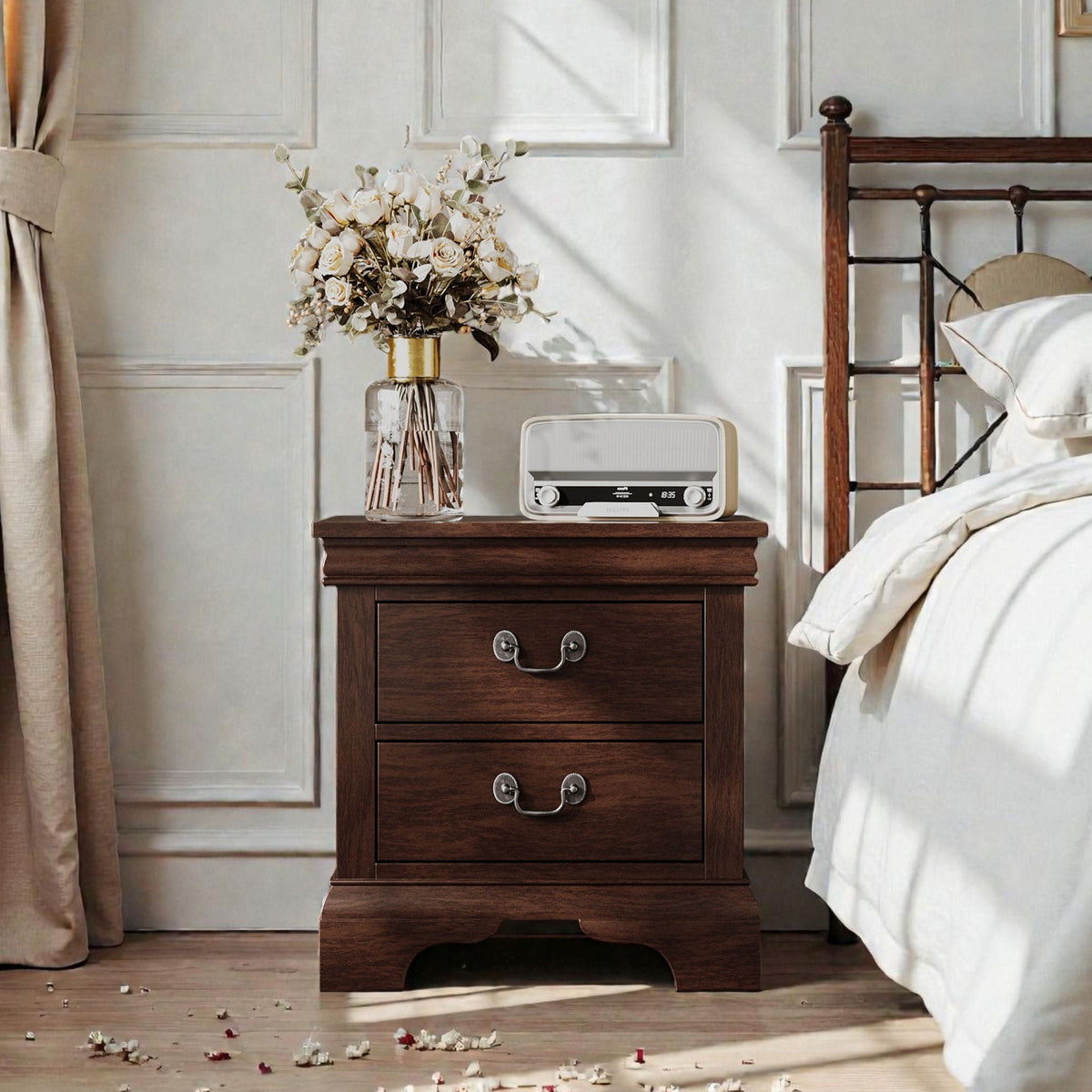 Nightstand With 2 Drawers