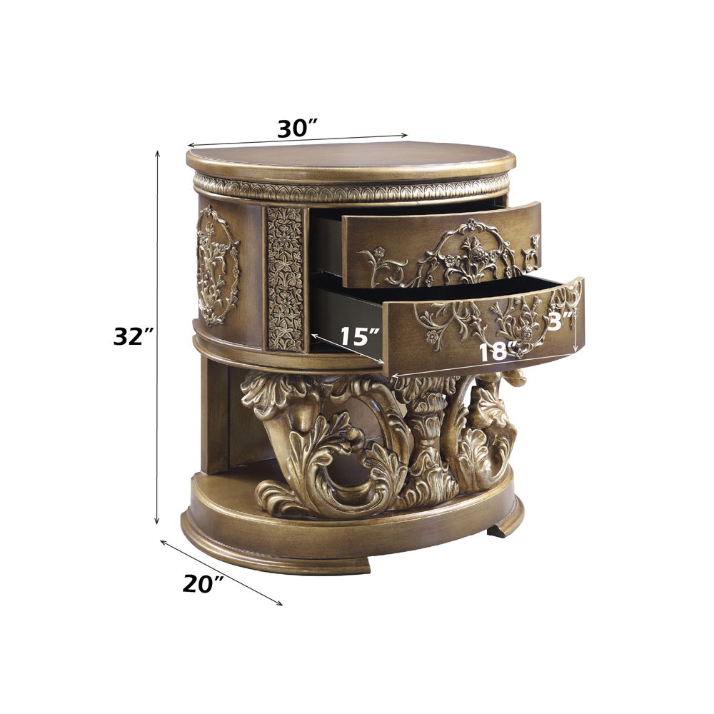 Constantine - Nightstand - Brown & Gold