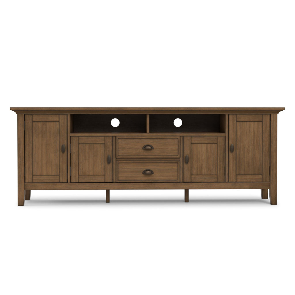 Redmond - TV Media Stand - Rustic Natural Aged Brown
